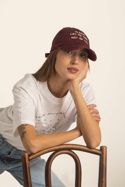 Cappello da Baseball, "Please let me think"